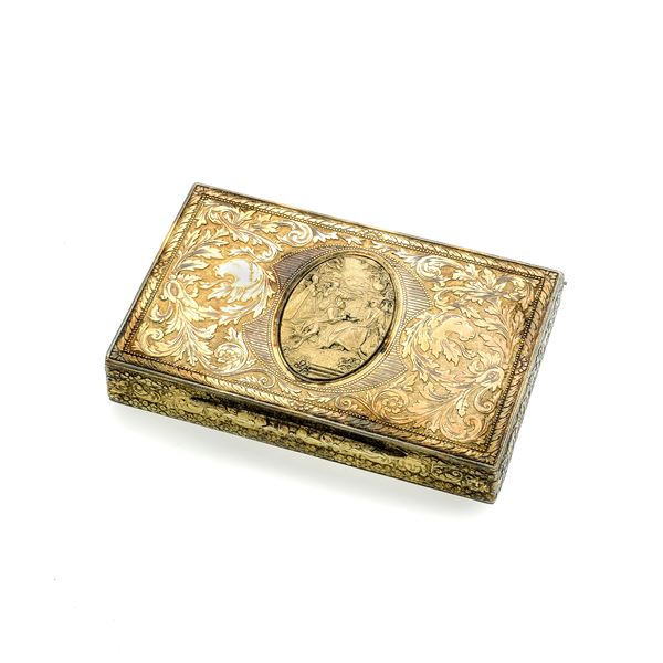 Box covered in yellow gold