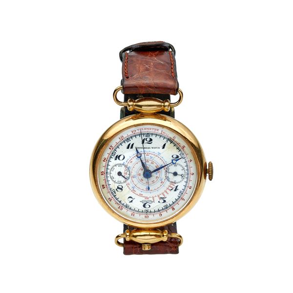 UNIVERSAL WATCH : Wrist Chronograph Universal Watch  - Auction Jewels of the twentieth century and Watches - Curio - Casa d'aste in Firenze