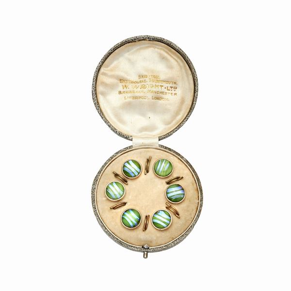 Set of six buttons  - Auction Gioielli Antichi, Moderni, Contemporanei e Orologi - Curio - Casa d'aste in Firenze