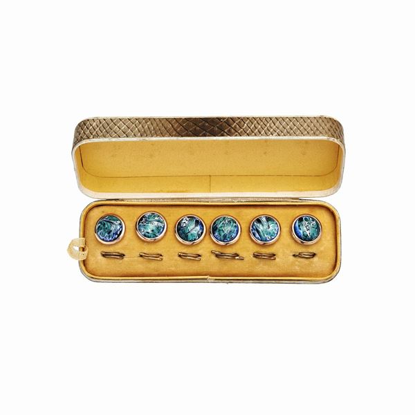 Series of six bottons  - Auction Gioielli Antichi, Moderni, Contemporanei e Orologi - Curio - Casa d'aste in Firenze