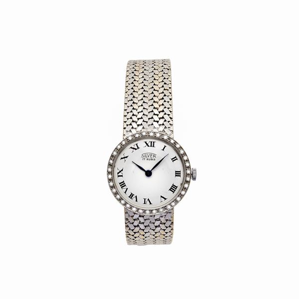 Orologio da signora in oro bianco, oro giallo e diamanti  - Asta Gioielli del Novecento e Orologi - Curio - Casa d'aste in Firenze