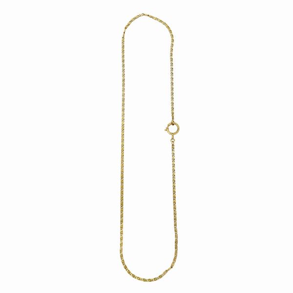 Catena da orologio in oro giallo