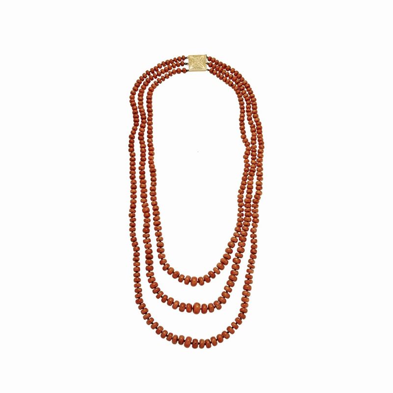 Collana in Corallo Rosa