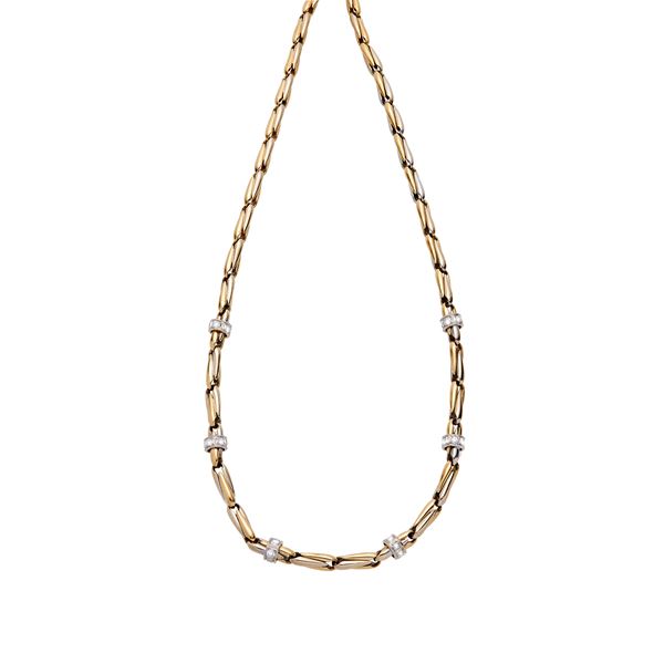 Long necklace with diamonds  - Auction Gioielli del Novecento e Orologi - Curio - Casa d'aste in Firenze