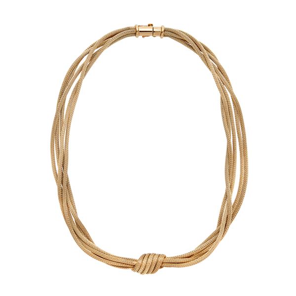 Yellow gold necklace Celine