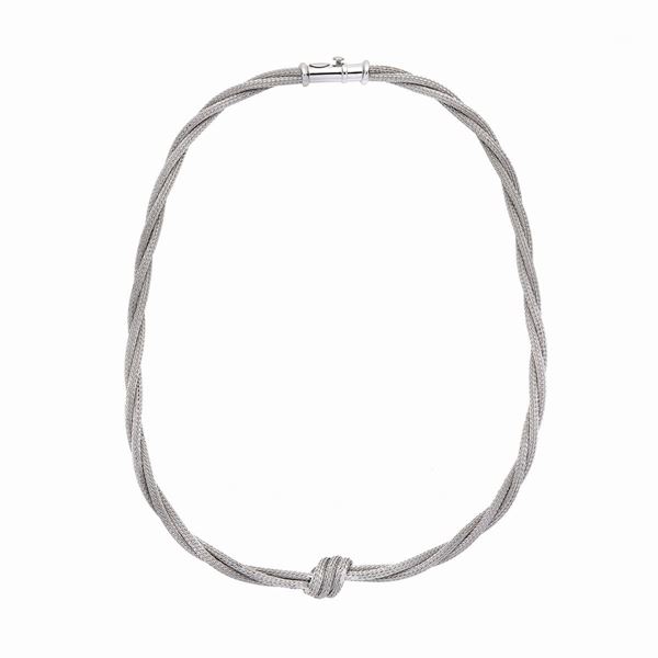 Collana in oro bianco Celine  - Asta Gioielli del Novecento e Orologi - Curio - Casa d'aste in Firenze