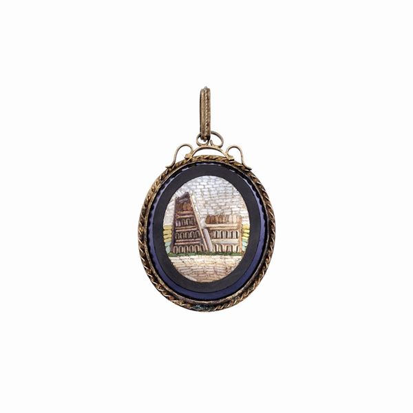 Pendant with micromosaico