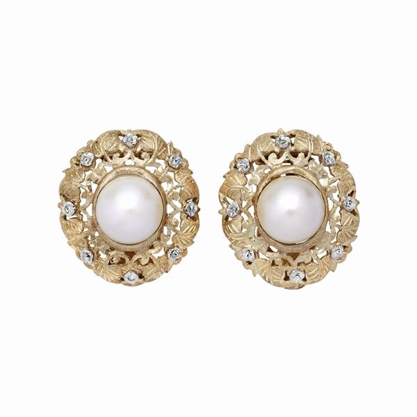 Pair of earrings with pearls  - Auction Gioielli del Novecento e Orologi - Curio - Casa d'aste in Firenze