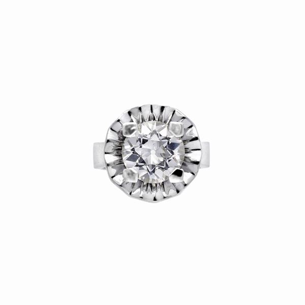 Anello solitario con diamante