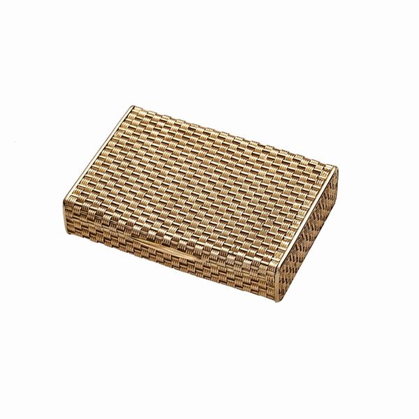 Powder compact in yellow gold  - Auction Gioielli del Novecento e Orologi - Curio - Casa d'aste in Firenze