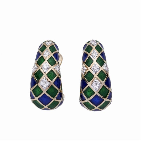 Earrings  - Auction Gioielli del Novecento e Orologi - Curio - Casa d'aste in Firenze