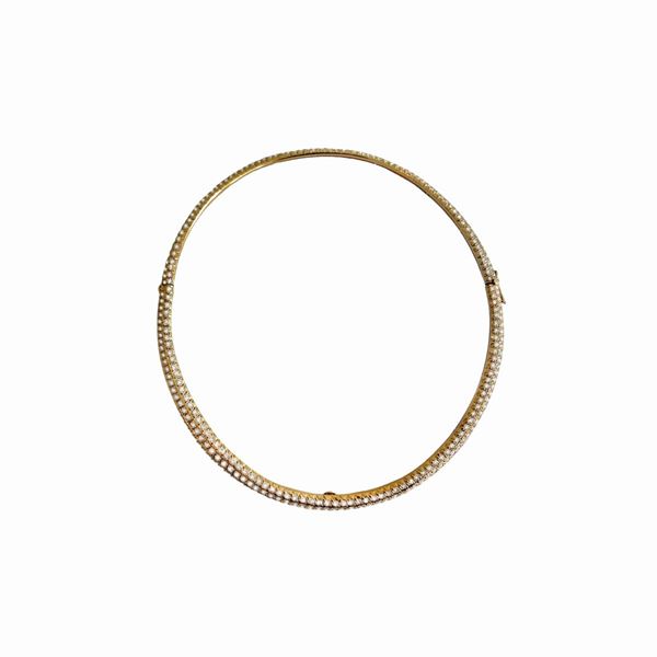 YANES : Rigid Necklace with Diamonds Yanes  - Auction Gioielli del Novecento e Orologi - Curio - Casa d'aste in Firenze