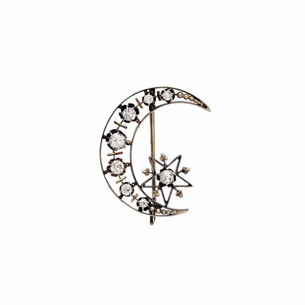 Brooch with diamonds  - Auction Gioielli del Novecento e Orologi - Curio - Casa d'aste in Firenze