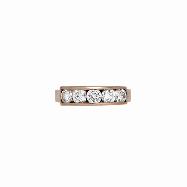 Anello riviere con diamanti