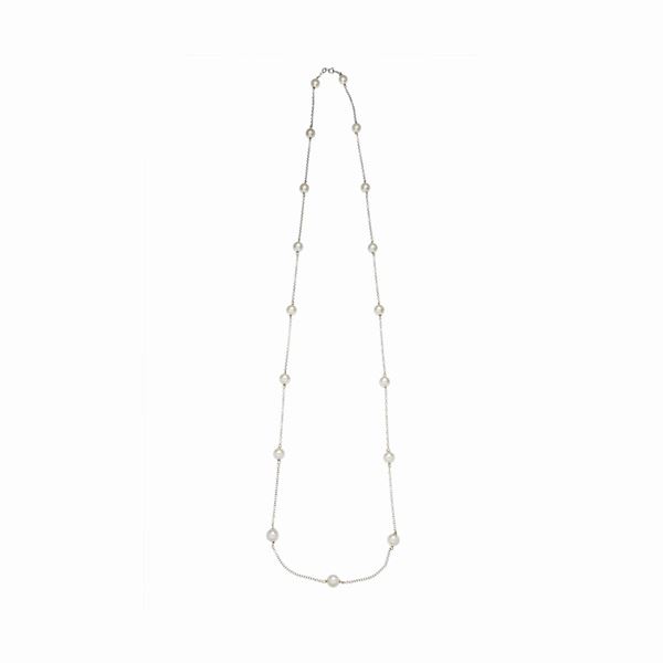 Collana con perle coltivate