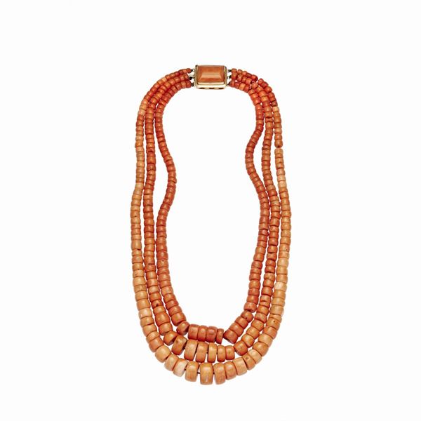 Collana in corallo rosso