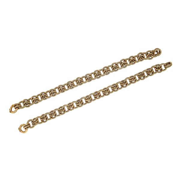 SETTEPASSI - Pair of bracelets in yellow gold Settepassi