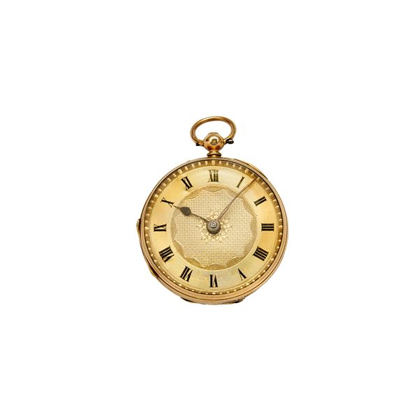 Pocket watch in yellow gold  - Auction Gioielli del Novecento e Orologi - Curio - Casa d'aste in Firenze