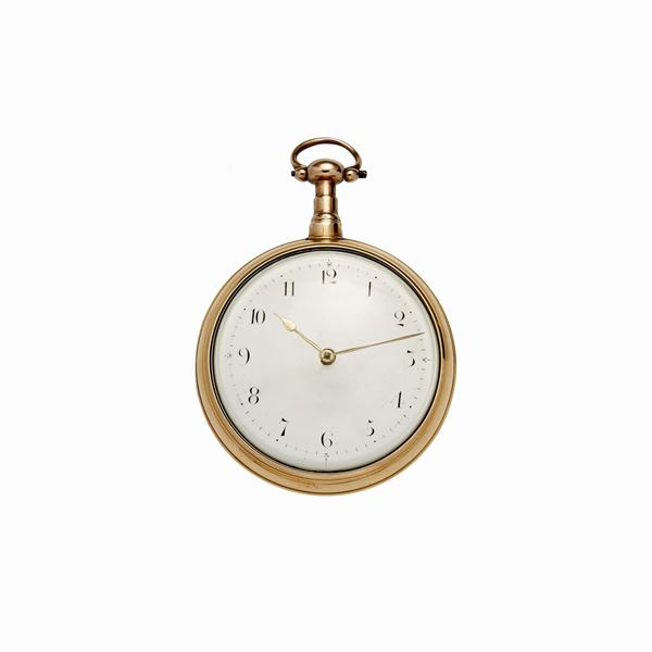 Orologio da tasca in oro rosa e giallo