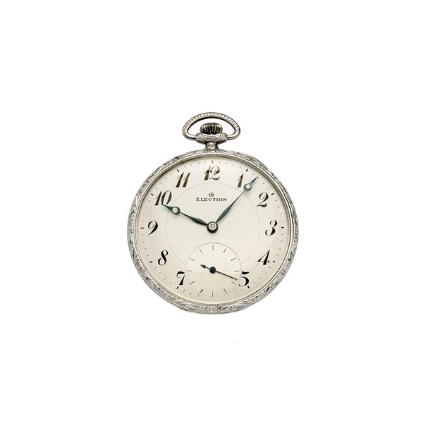 ELECTION - Pocket watch in white gold Election