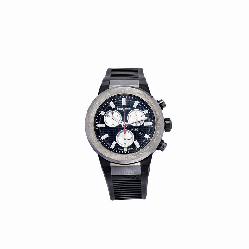 Orologio da Polso in Titanio e Gomma Salvatore Ferragamo