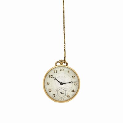 Orologio da Tasca in Oro Giallo Unitas