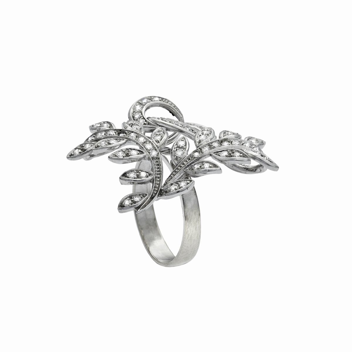 Anello in Oro Bianco e Diamanti