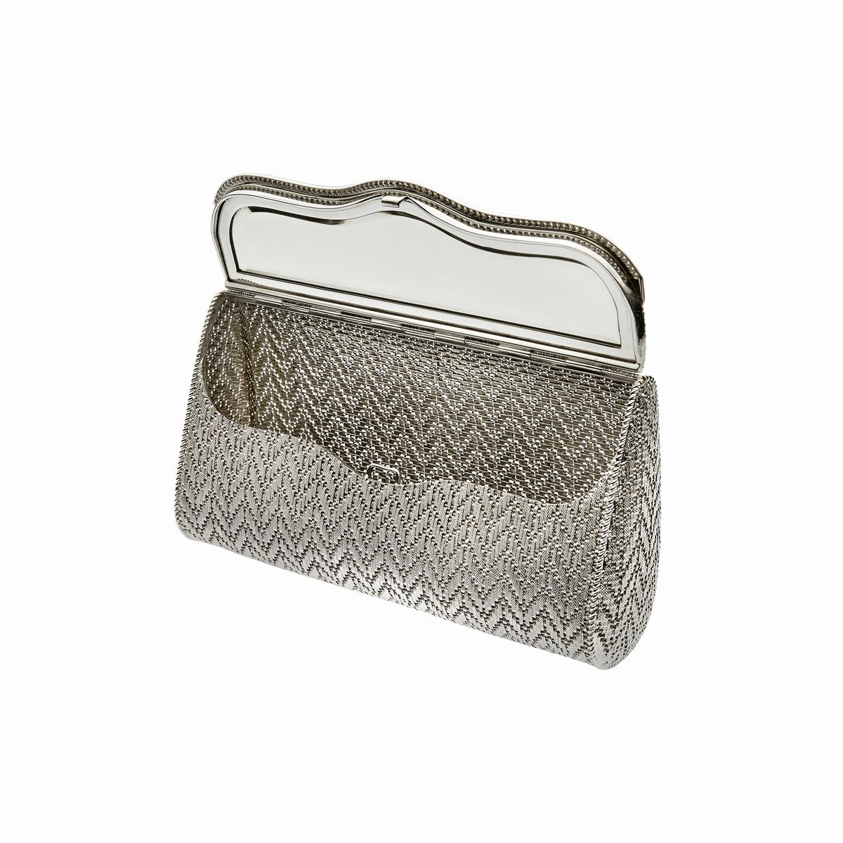 Pochette da Sera in Oro Bianco e Diamanti
