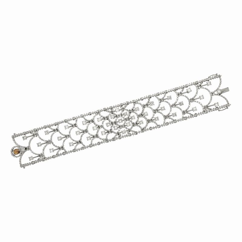 Bracciale in Oro Bianco e Diamanti Damiani