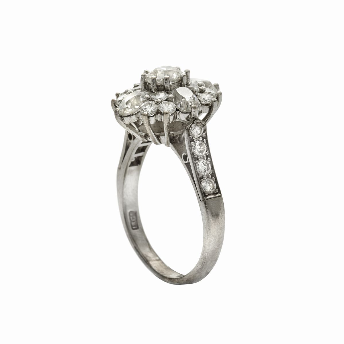 Anello in Oro Bianco e Diamanti