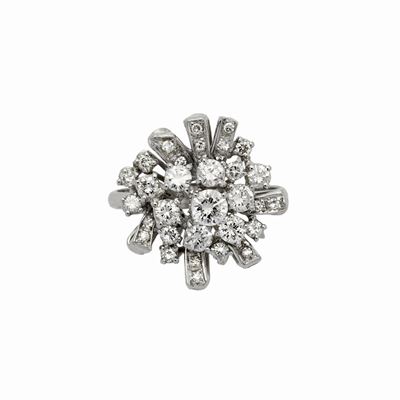 Anello in Oro Bianco e Diamanti
