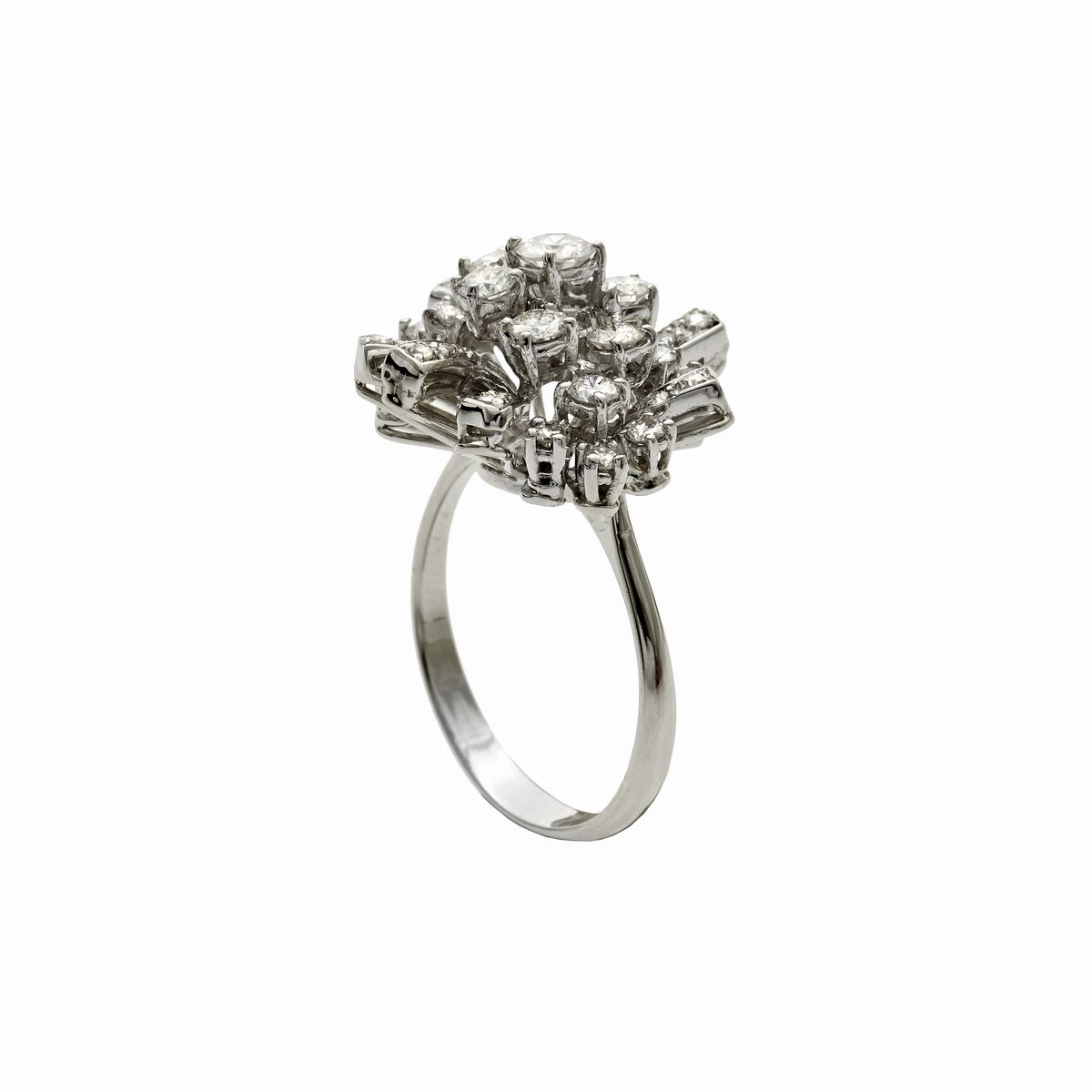 Anello in Oro Bianco e Diamanti
