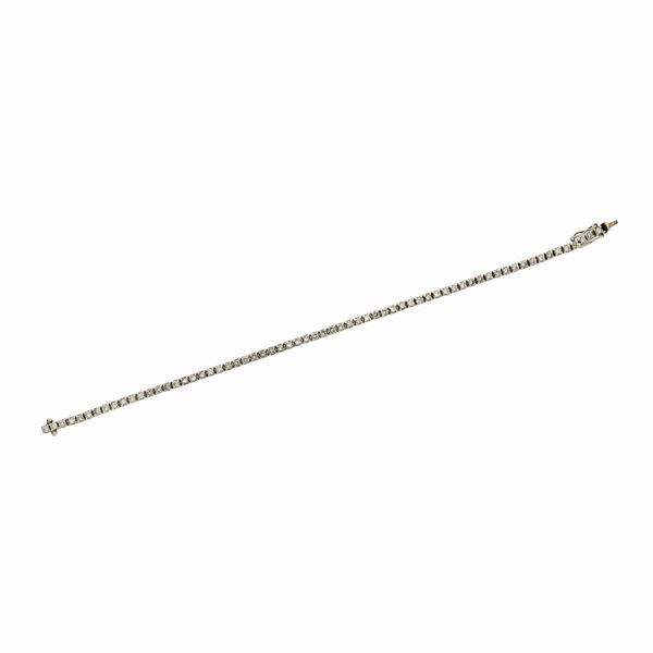 Tennis bracelets in white gold and diamonds  - Auction Antique Jewelry, Modern, Design & Watch - Curio - Casa d'aste in Firenze