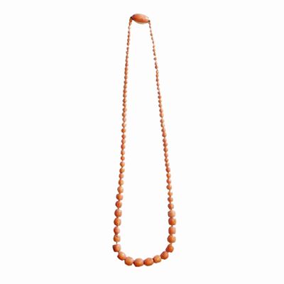 Collana in Oro e Corallo Rosa
