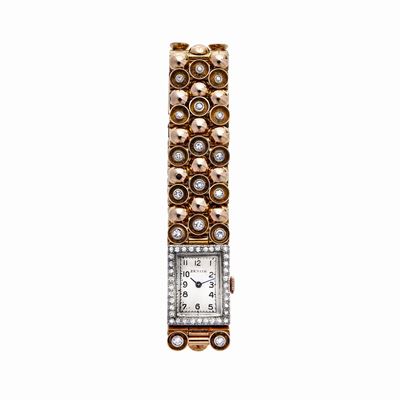 Orologio da Polso in Oro Giallo, Oro Bianco e Diamanti Zenith