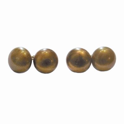 Paio di Gemelli in Oro Giallo e Perle Gold Longmire