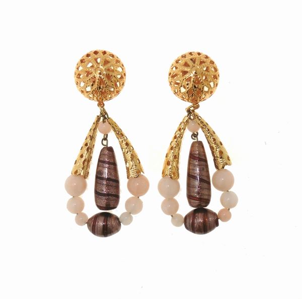 ARTIGIANA FIORENTINA BIGIOTTERIA : Paio di orecchini, Artigiana Fiorentina Bigiotteria  - Asta Bijoux e Fashion Jewelry - Curio - Casa d'aste in Firenze
