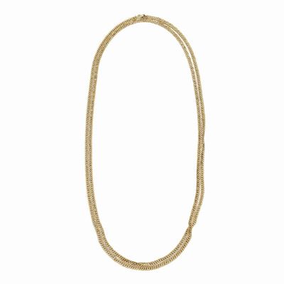 Lunga Collana in Oro Giallo