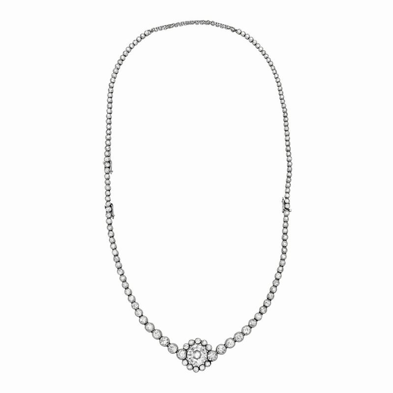 Collier in Platino e Diamanti