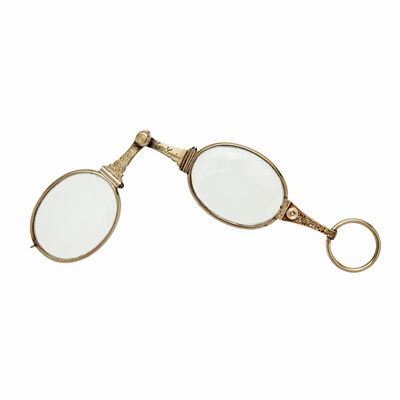 Lorgnette in Oro a Basso Titolo