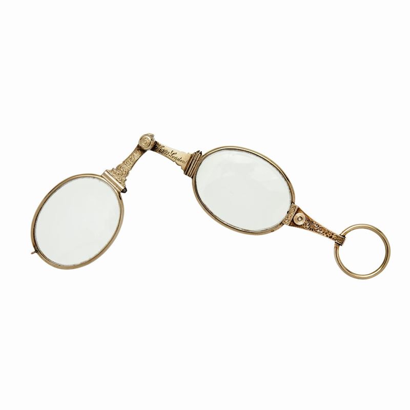 Lorgnette in Oro a Basso Titolo