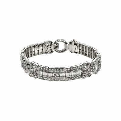 Bracciale in Oro Bianco e Diamanti