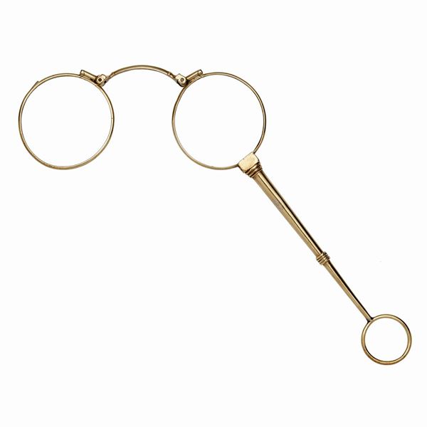 Lorgnette in oro giallo  - Asta Gioielli Antichi, Moderni e Orologi - Curio - Casa d'aste in Firenze