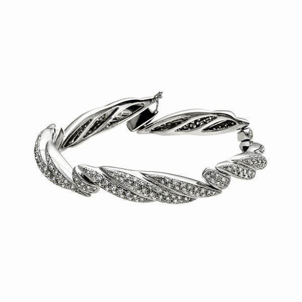 SALVINI - Bracciale in oro bianco e diamanti Salvini
