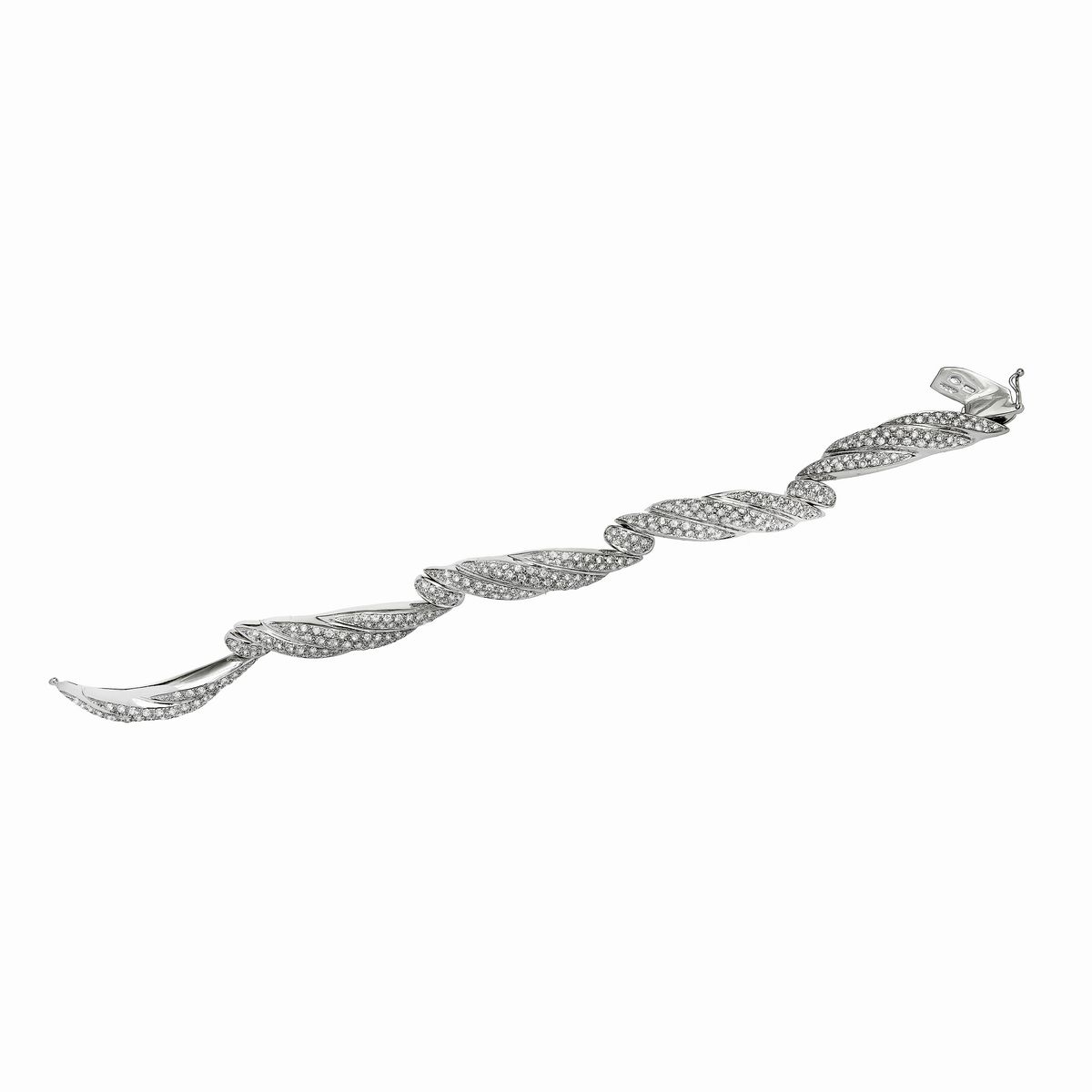 Bracciale in Oro Bianco e Diamanti Salvini