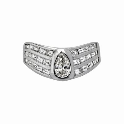 Anello in Oro Bianco e Diamanti