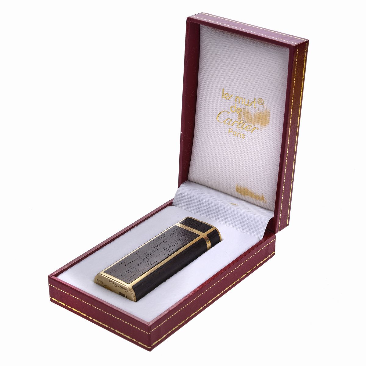 Accendino in Oro Giallo e Bois De Rose Cartier
