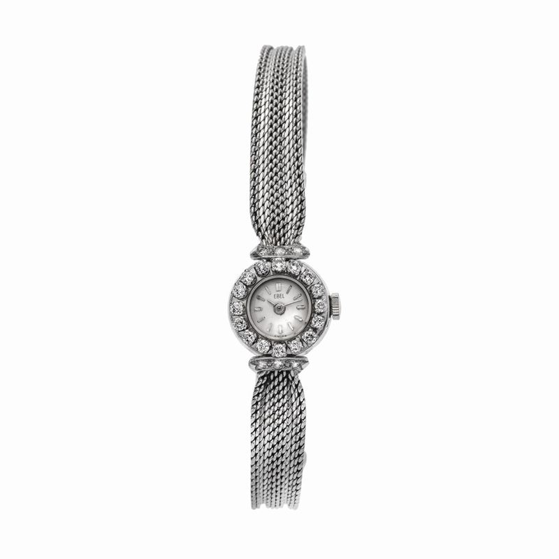 Orologio da Signora in Oro Bianco e Diamanti Ebel