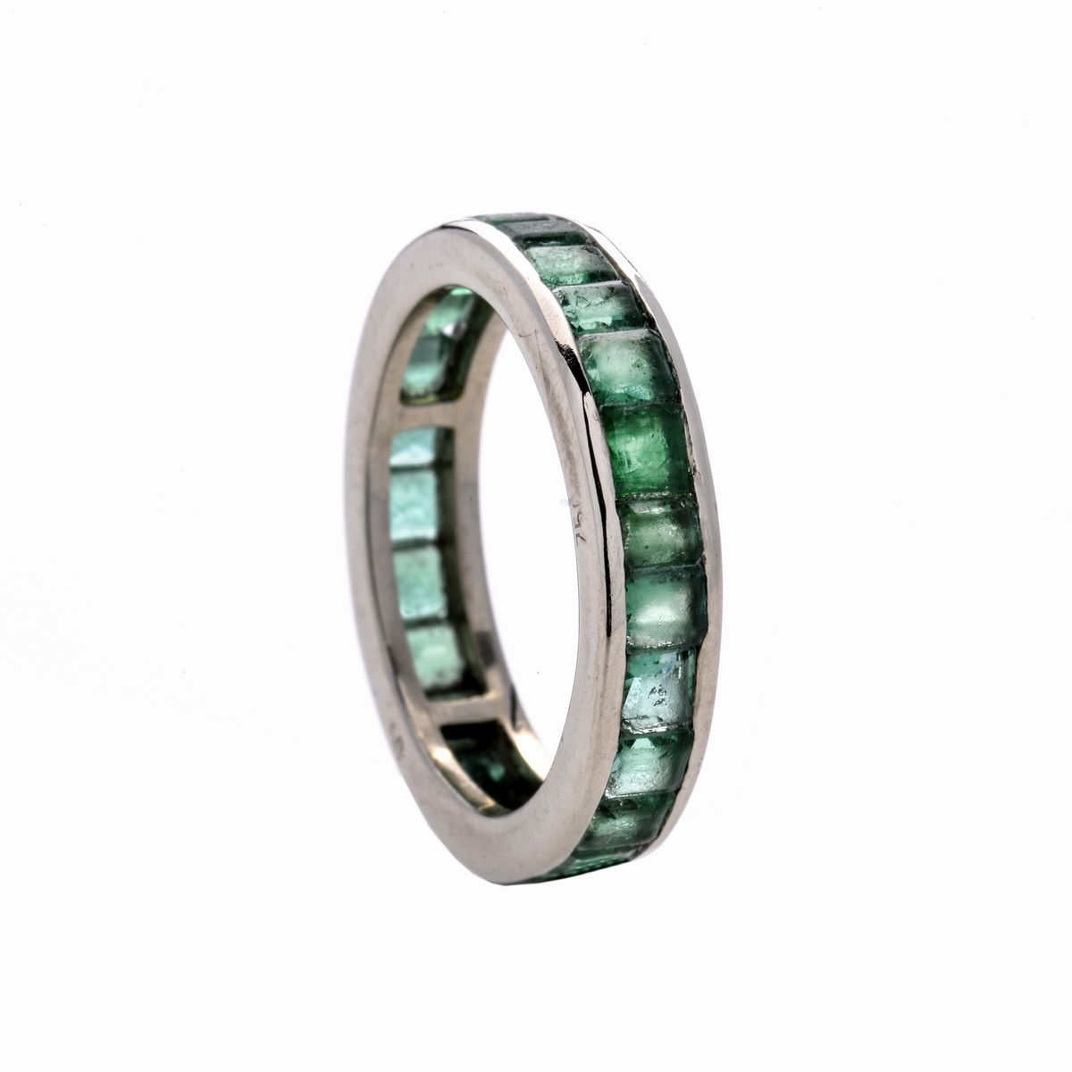 Anello Eternè in Oro Bianco e Smeraldi