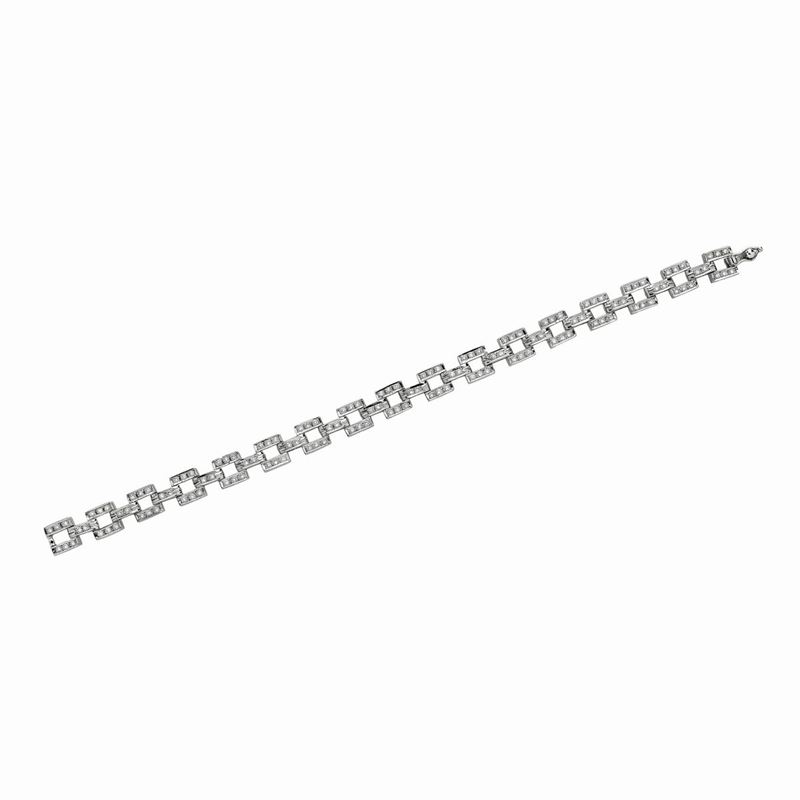 Bracciale in Oro Bianco e Diamanti